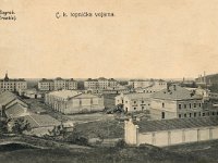 Topnička vojarna, Črnomerec, oko 1905.-1910. godine